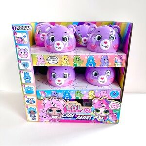 Lol Surprise x Care Bears Tots Collection Complete set of 6 Dolls W/Display New!